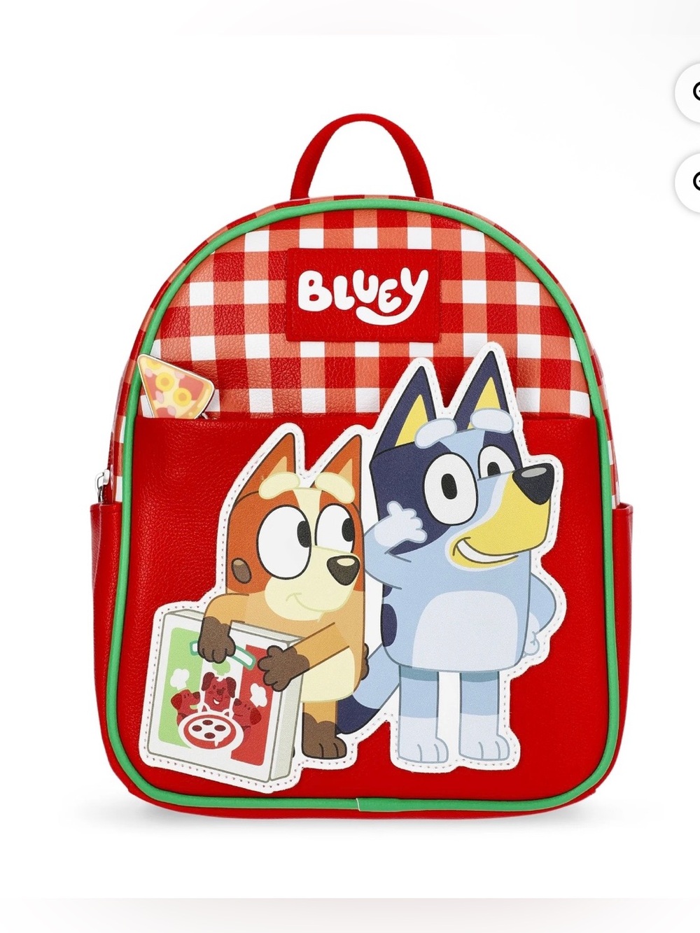 Bluey Women s Pizza Delivery Faux Leather Mini Backpack